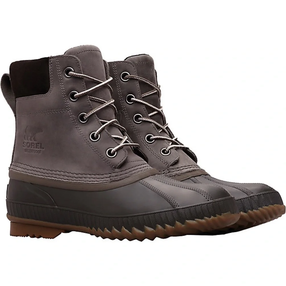Sorel Gray and Brown Waterproof Lace-Up Men's Rain & Snow Boot
